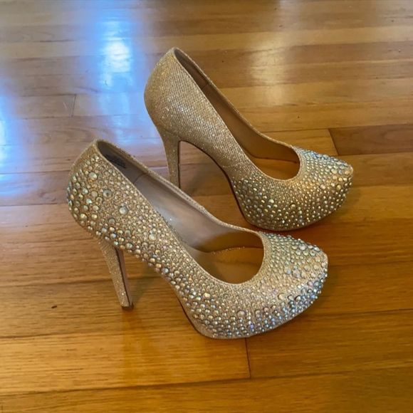 De Blossom Collection Shoes - Rhinestone Heels